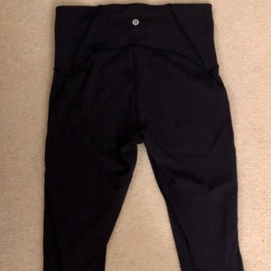 Lululemon 19” leggings. Navy blue.